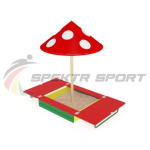 Купить Песочница с крышкой и грибком ИО 512 в Буинске 