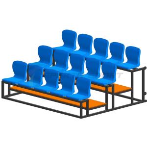 Купить Трибуна мобильная 3 ряда сиденья пластиковые на 15 мест в Буинске 