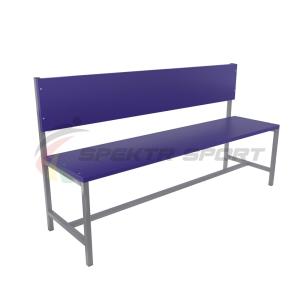 Купить Скамейка для раздевалок со спинкой (цельная) 1500 мм ЛДСП в Буинске 