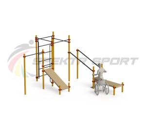 Купить Спортивный комплекс для инвалидов-колясочников WRK-D20_76mm в Буинске 
