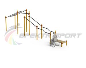 Купить Спортивный комплекс для инвалидов-колясочников WRK-D22_76mm в Буинске 